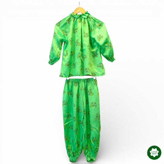 Déguisement enfant « Clown vert nœud papillon » d'occasion - Dès 10 ans | Ref 12885