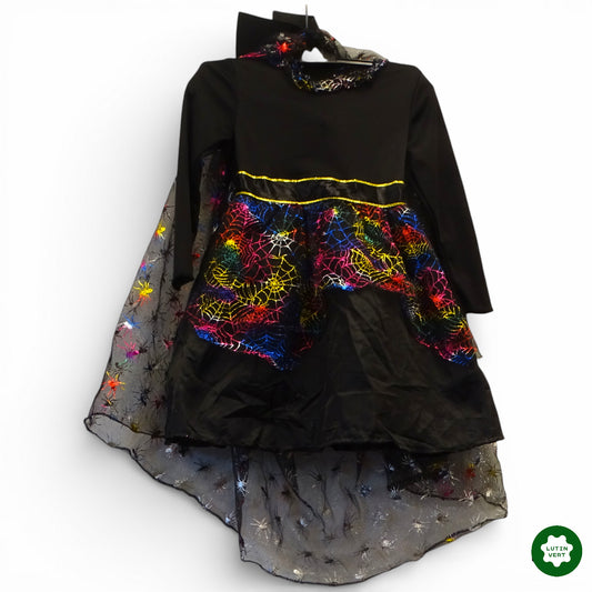 Déguisement enfant « Robe spider multicolore » avec cape d'occasion ROLDAN - Dès 4 ans | Ref 12887