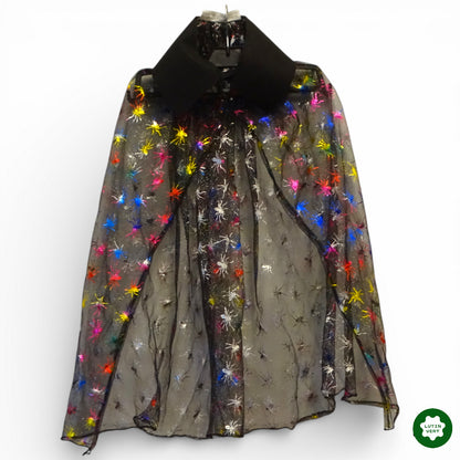 Déguisement enfant « Robe spider multicolore » avec cape d'occasion ROLDAN - Dès 4 ans | Ref 12887