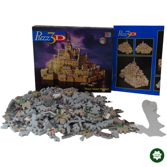 Puzzle 3D du Mont Saint Michel d'occasion MB PUZZLE - Dès 10 ans | Lutin Vert