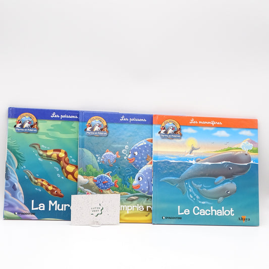 lot de 3 livres les animaux marins et polaires ALTAYA - Dès 3 ans | Ref 15605
