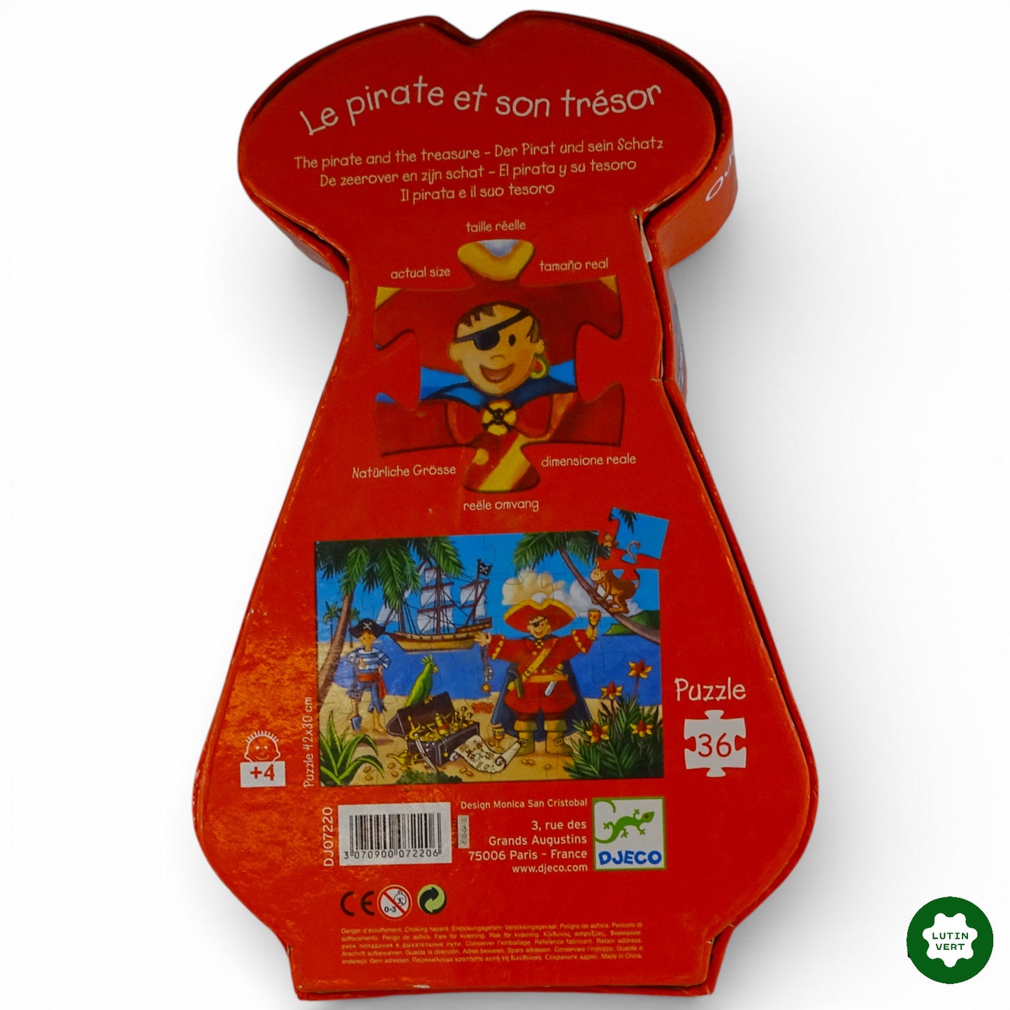 Le Pirate et son Trésor d'occasion DJECO - Dès 4 ans | Ref 12943