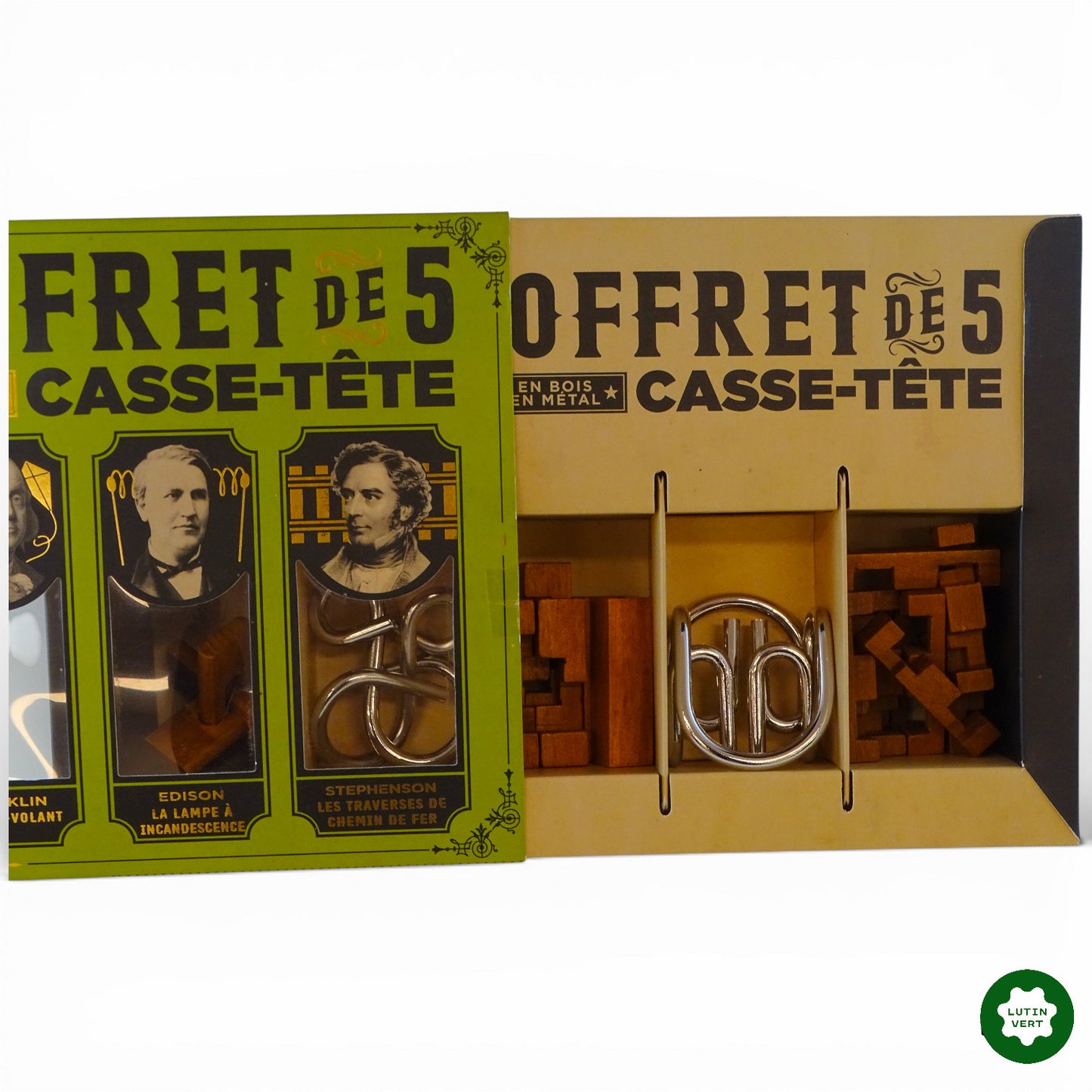 Coffret de 5 casse-têtes « Grands Esprits » d'occasion PROFESSOR PUZZLE - Dès 10 ans | Ref 12945