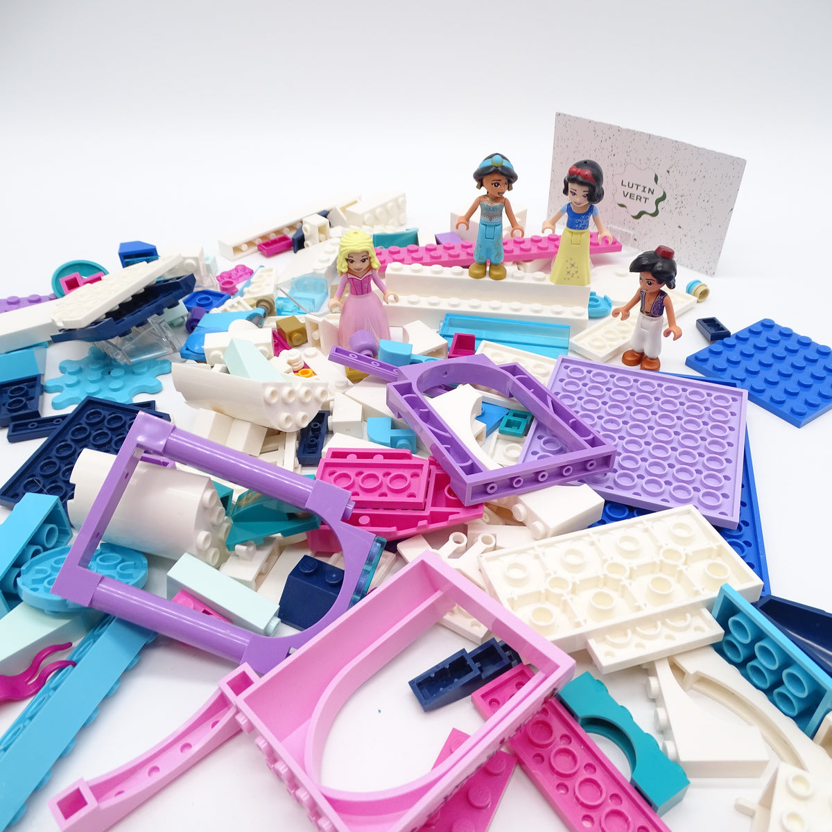 Lot de Légo 500g Princesses, Blanche Neige, Jasmine et Aladin LEGO - Dès 7 ans | Ref 15627