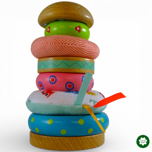 Tour à empiler en bois  d'occasion LILLIPUTIENS - Dès 1 an | Ref 12954