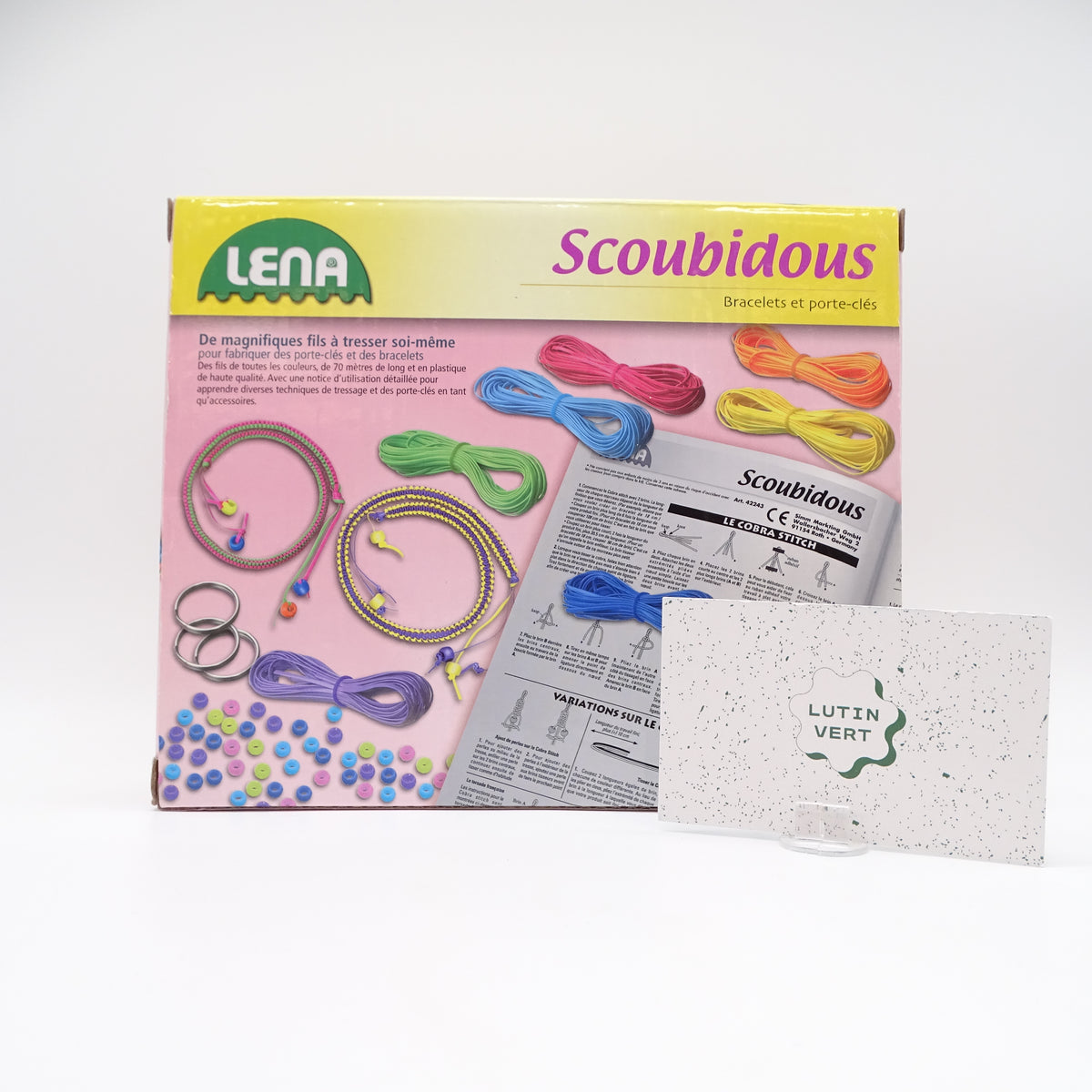 Scoubidous Bracelets et Porte-clés LENA - Dès 6 ans | Ref 15634