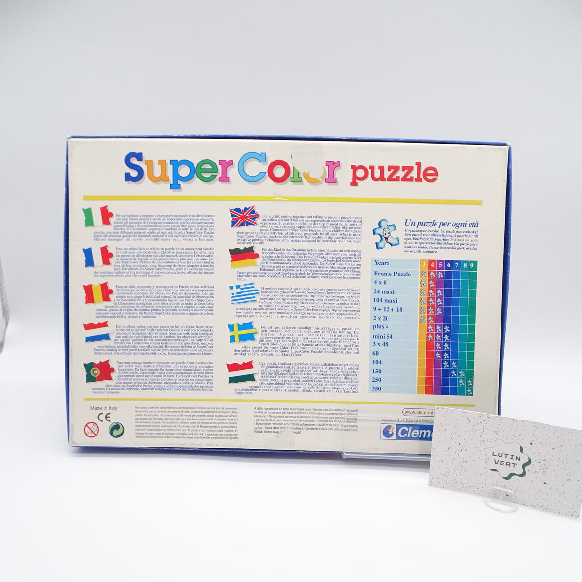 60 Super Color Puzzle CLEMENTONI - Dès 4 ans | Ref 15629