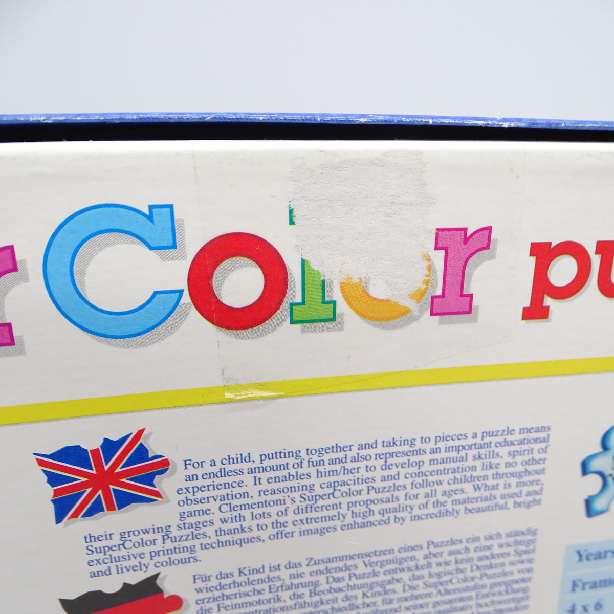 60 Super Color Puzzle CLEMENTONI - Dès 4 ans | Ref 15629