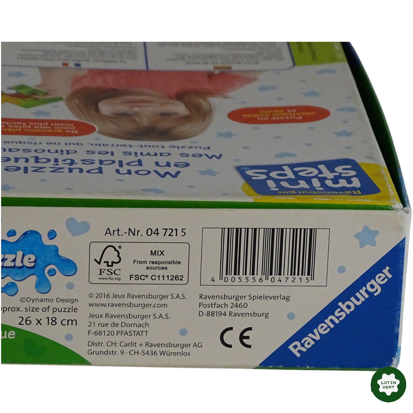 Puzzle Waterproof Dinosaures 12 pcs. d'occasion RAVENSBURGER - Dès 2 ans | Ref 8786