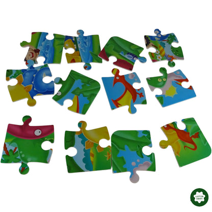 Puzzle Waterproof Dinosaures 12 pcs. d'occasion RAVENSBURGER - Dès 2 ans | Ref 8786