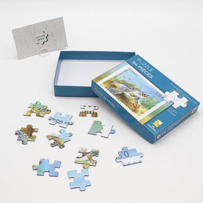 Puzzle 54 pièces la tortue verte LA POSTE - Dès 5 ans | Ref 15667