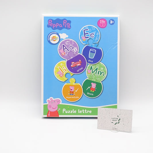 Puzzle lettre Peppa Pig TOY UNIVERSE - Dès 3 ans | Ref 15670