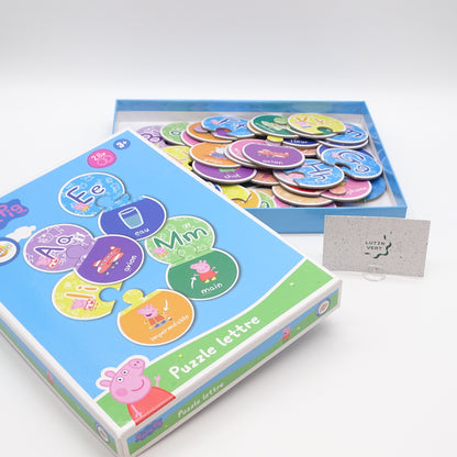 Puzzle lettre Peppa Pig TOY UNIVERSE - Dès 3 ans | Ref 15670