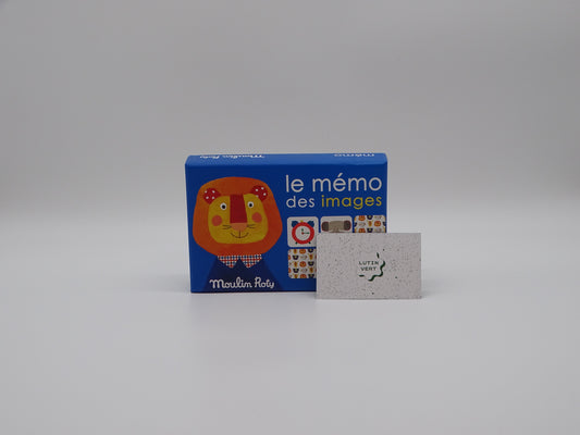 Le mémo des images  d'occasion Moulin roty - Dès 3 ans | Lutin vert Ref 13006
