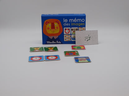 Le mémo des images  d'occasion Moulin roty - Dès 3 ans | Lutin vert Ref 13006