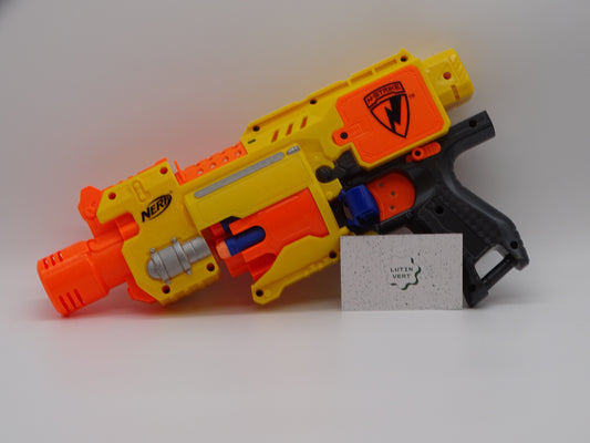 Pistolet Nerf électronique d'occasion Nerf - Dès 6 ans | Lutin vert Ref 13009