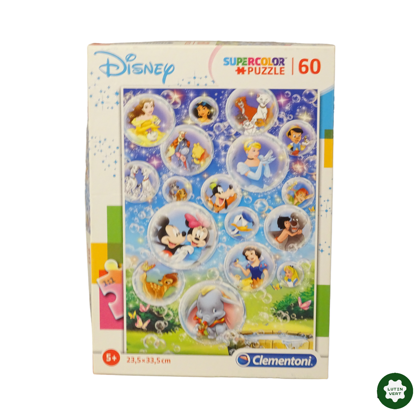 Puzzle Disney Supercolor 60 pièces d'occasion CLEMENTONI - Dès 5 ans | Lutin Vert