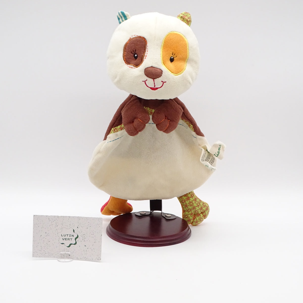 Doudou plat clara marron et beige LILLIPUTIENS - Dès Naissance | Ref 15691
