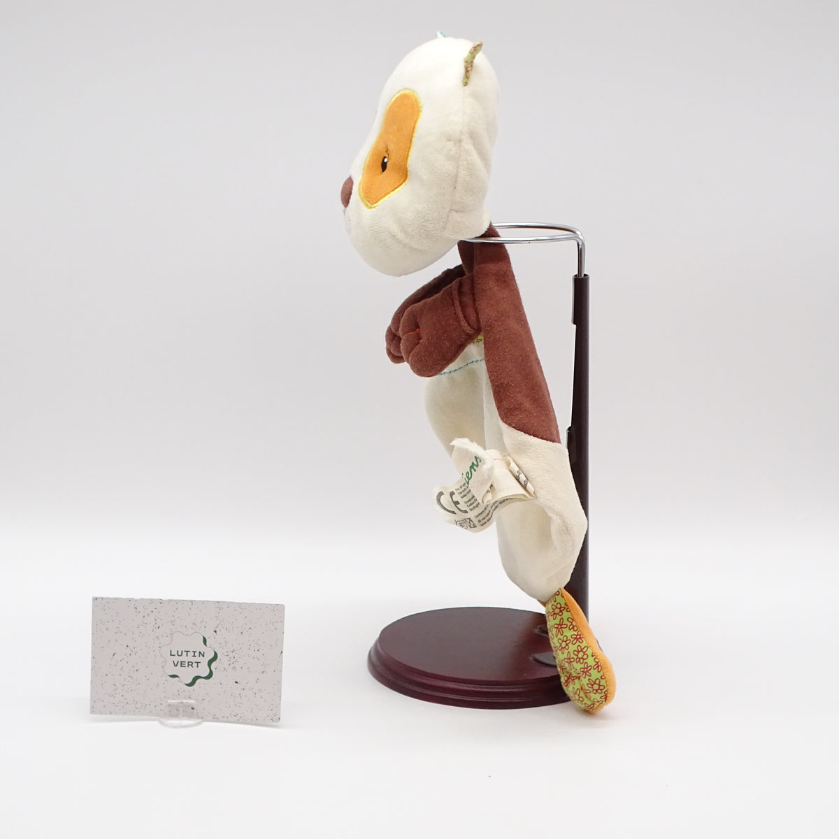 Doudou plat clara marron et beige LILLIPUTIENS - Dès Naissance | Ref 15691