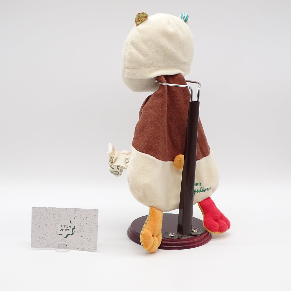 Doudou plat clara marron et beige LILLIPUTIENS - Dès Naissance | Ref 15691