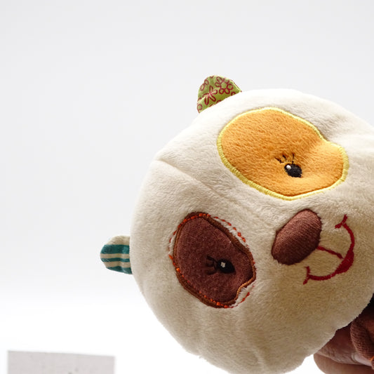 Doudou plat clara marron et beige LILLIPUTIENS - Dès Naissance | Ref 15691
