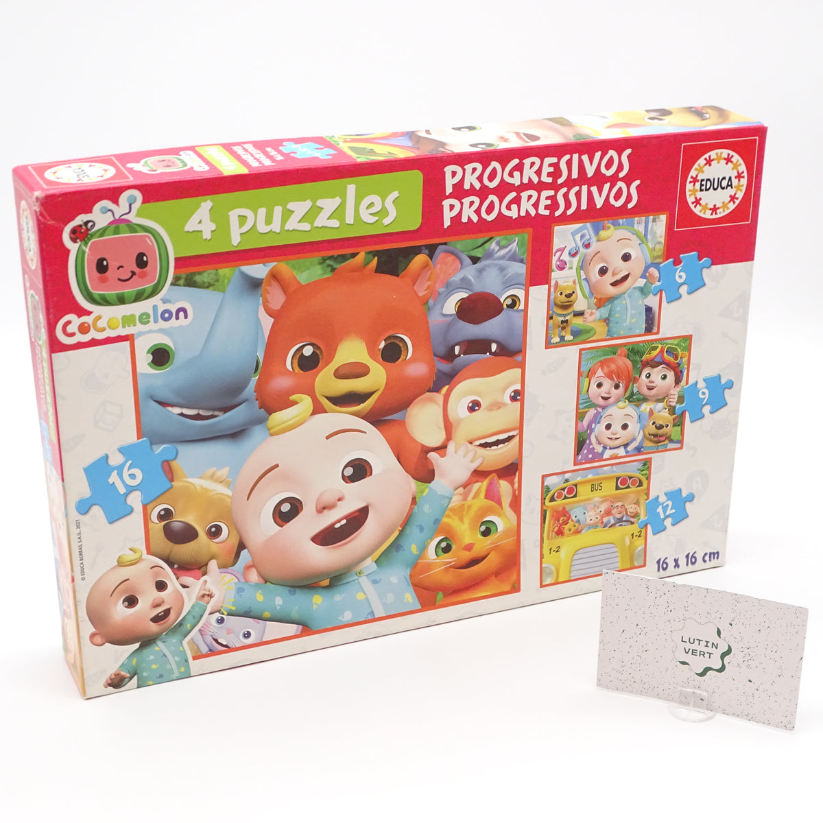 4 Puzzles Progressivos EDUCA - Dès 3 ans | Ref 15699
