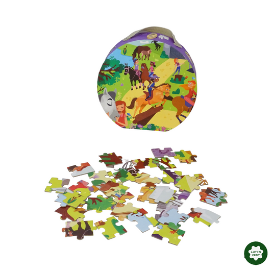 Puzzle Equitation 100 pièces d'occasion JANOD - Dès 3 ans | Lutin Vert
