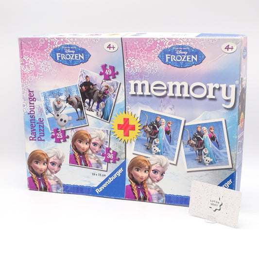 Coffret Puzzles et Mémory Frozen RAVENSBURGER - Dès 4 ans | Ref 15718