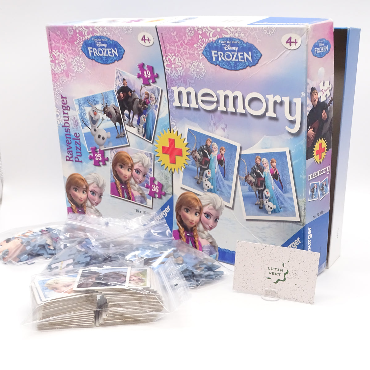 Coffret Puzzles et Mémory Frozen RAVENSBURGER - Dès 4 ans | Ref 15718