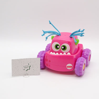 Voiture Monstre Rose Press & Go FISHER-PRICE  - Dès 18 mois | Ref 15723