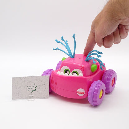 Voiture Monstre Rose Press & Go FISHER-PRICE  - Dès 18 mois | Ref 15723