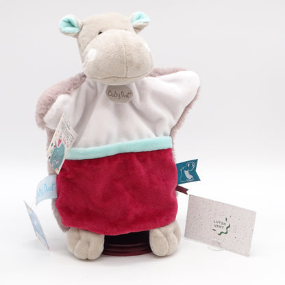 Doudou plat hippopotame BABYNAT’ - Dès Naissance | Ref 15727