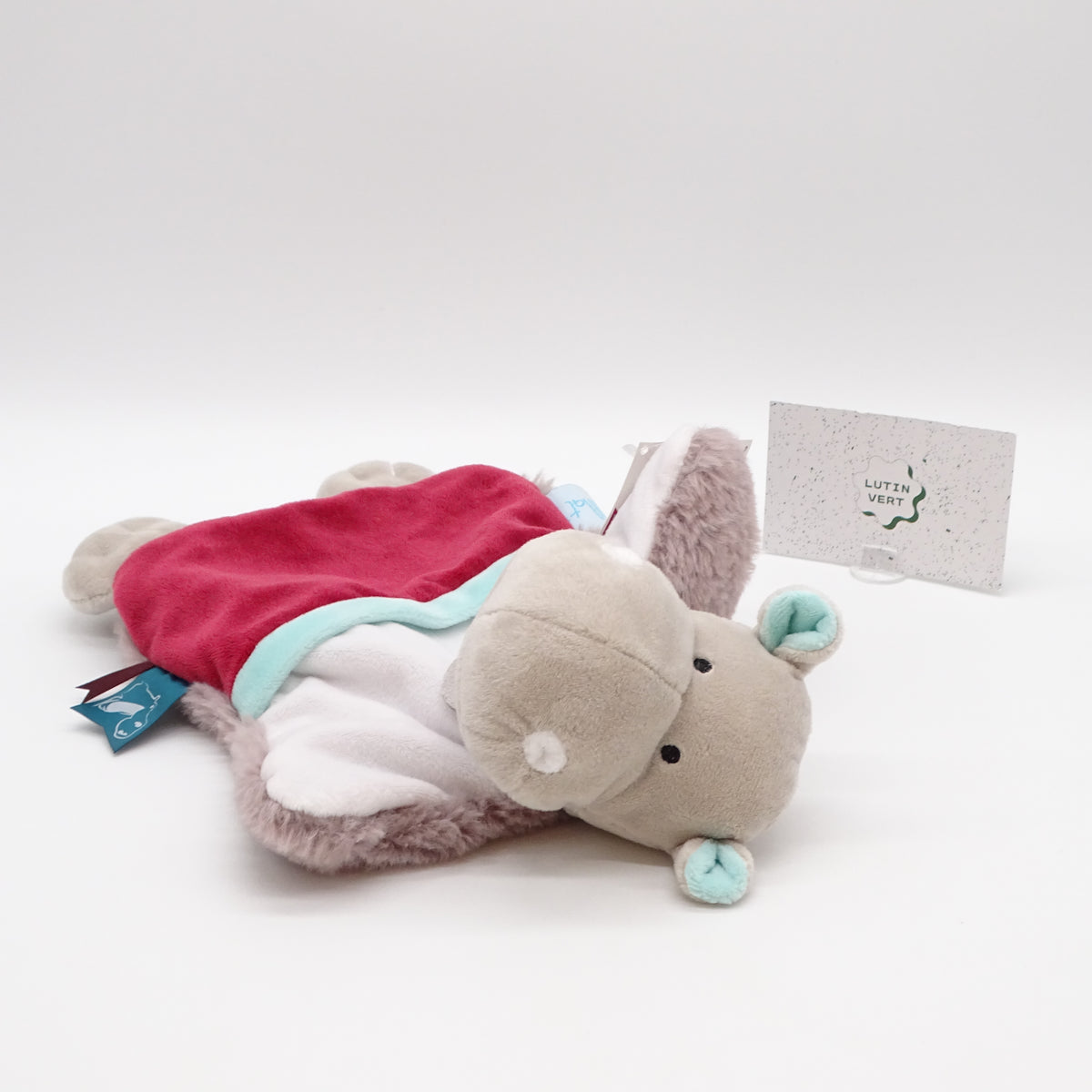 Doudou plat hippopotame BABYNAT’ - Dès Naissance | Ref 15727
