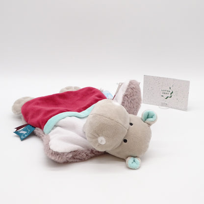 Doudou plat hippopotame BABYNAT’ - Dès Naissance | Ref 15727