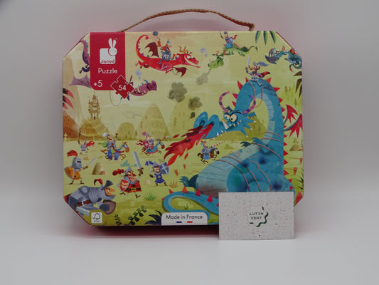 Puzzle « Dragon et chevaliers » d'occasion JANOD - Dès 5 ans | Ref 13093