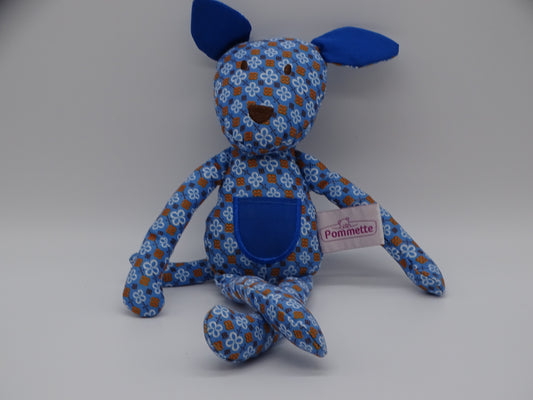 Doudou chien bleu d'occasion POMMETTE - Dès Naissance | Ref 13142