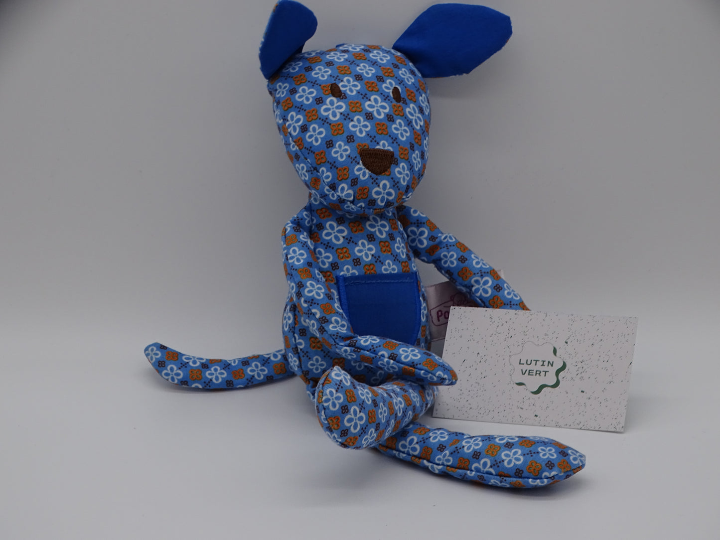 Doudou chien bleu d'occasion POMMETTE - Dès Naissance | Ref 13142