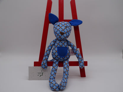 Doudou chien bleu d'occasion POMMETTE - Dès Naissance | Ref 13142