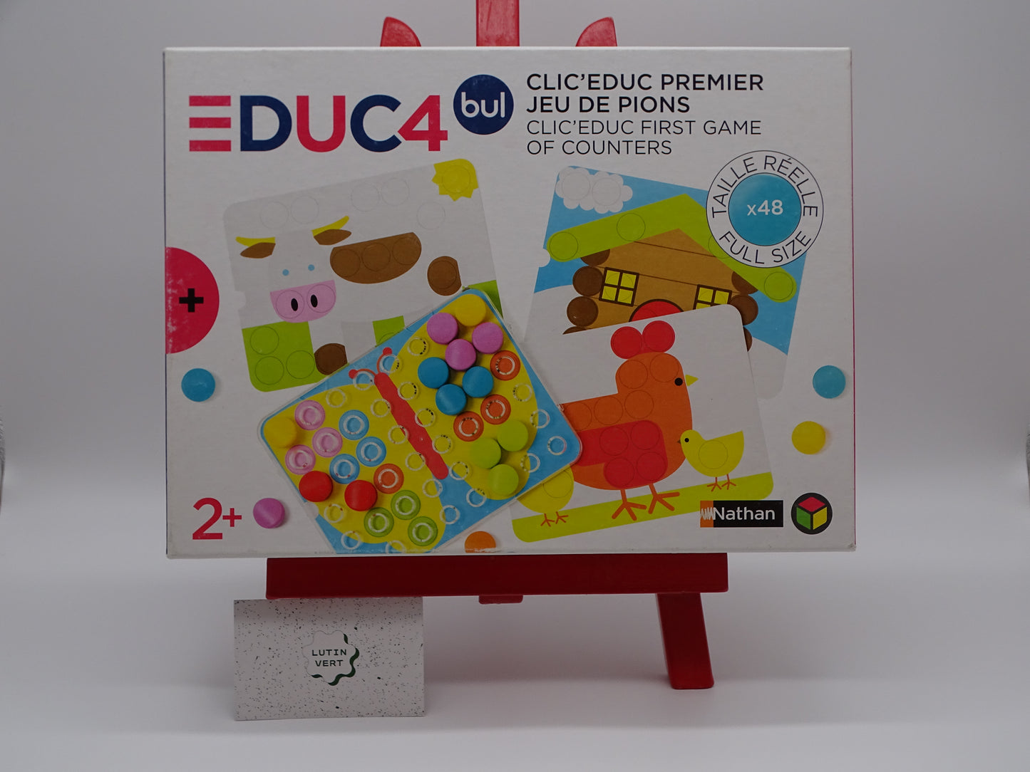 Clic’Educ premier jeu de pions d'occasion OXYBUL - Dès 2 ans | Ref 13138