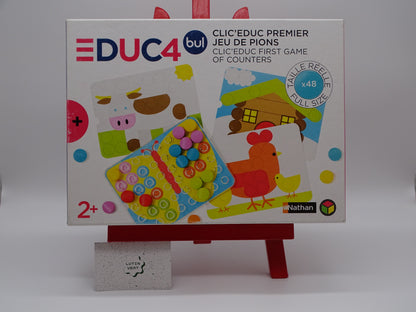 Clic’Educ premier jeu de pions d'occasion OXYBUL - Dès 2 ans | Ref 13138