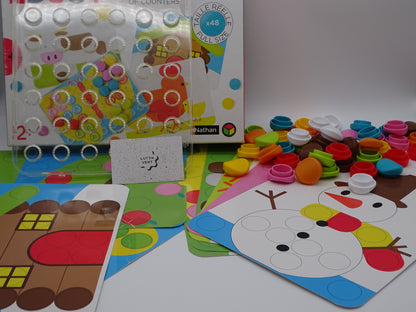 Clic’Educ premier jeu de pions d'occasion OXYBUL - Dès 2 ans | Ref 13138