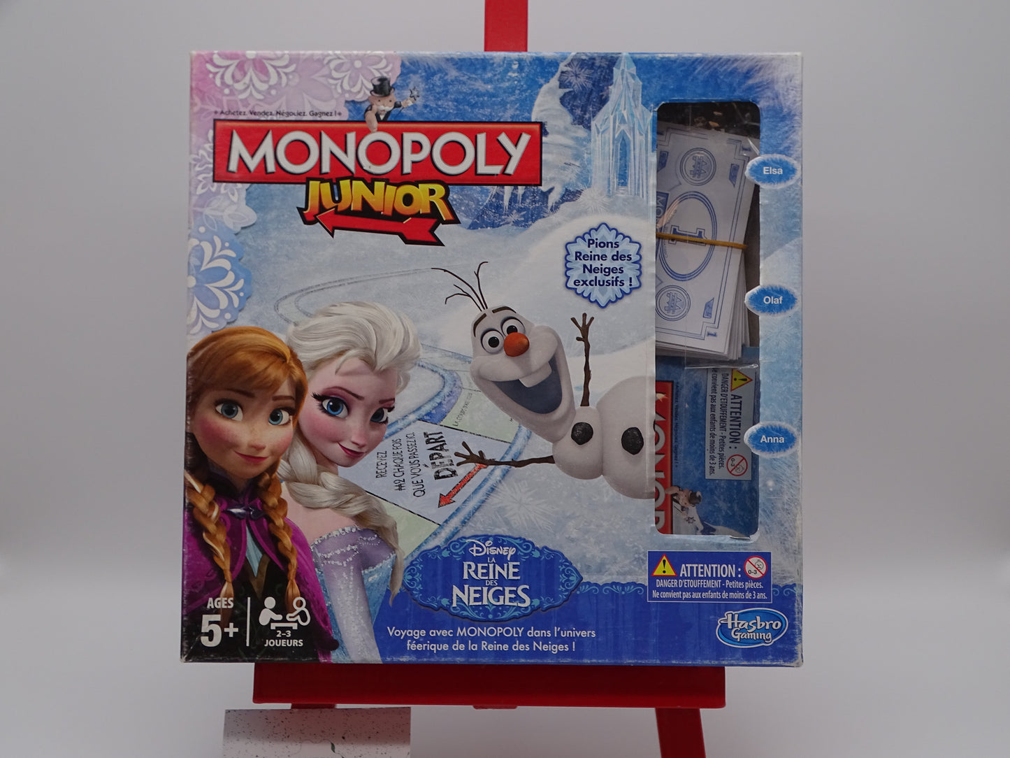 Monopoly Junior « La Reine des Neiges » d'occasion HASBRO - Dès 5 ans | Ref 13140