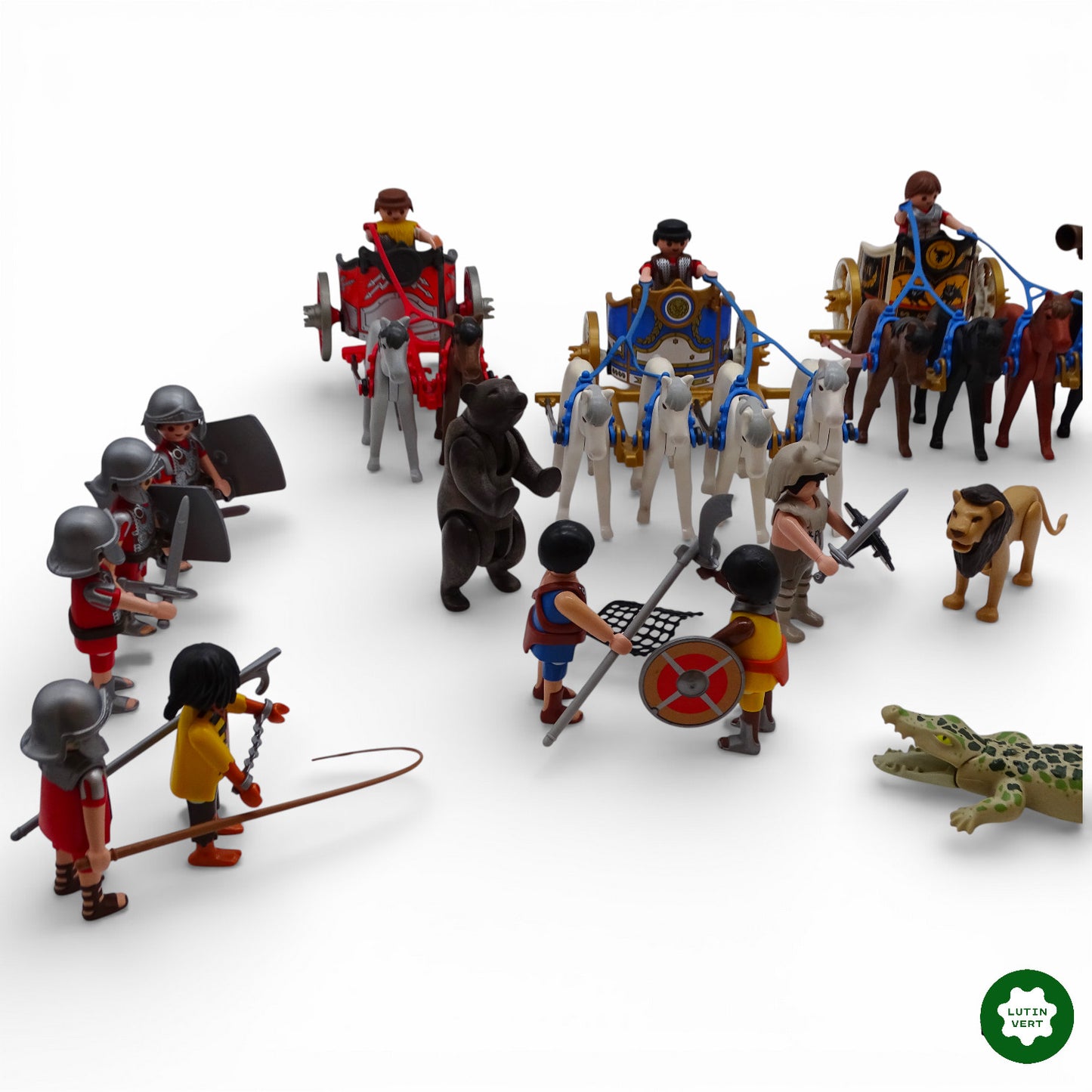 Playmobil pièce unique « Course de chars Romains et gladiateurs » d'occasion PLAYMOBIL - Dès 4 ans | Ref 13131
