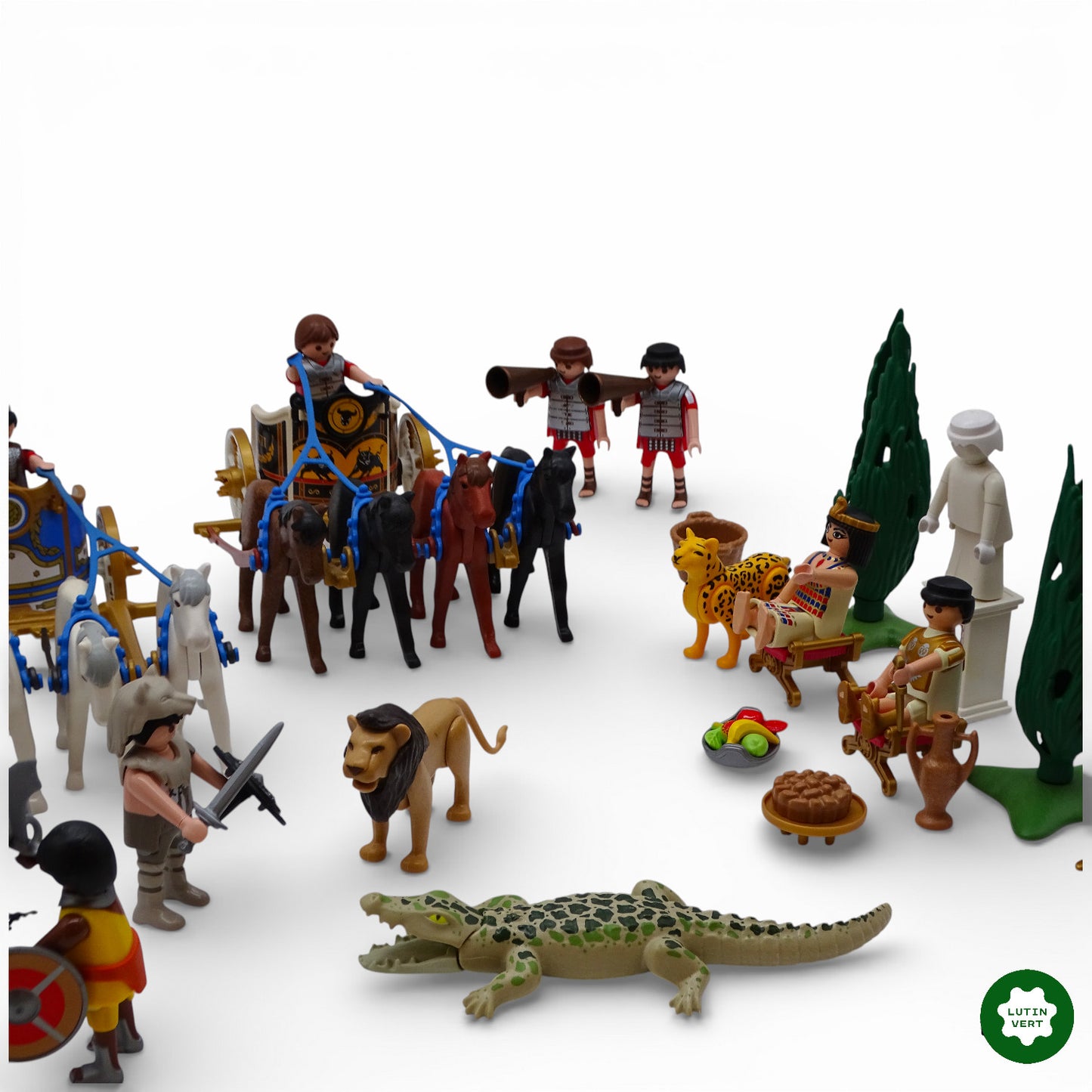 Playmobil pièce unique « Course de chars Romains et gladiateurs » d'occasion PLAYMOBIL - Dès 4 ans | Ref 13131