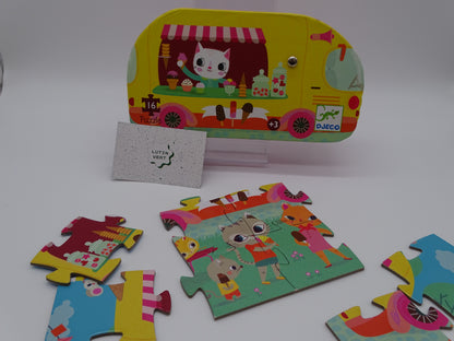Puzzle 16 p « Camion de glaces » d'occasion DJECO - Dès 3 ans | Ref 13149