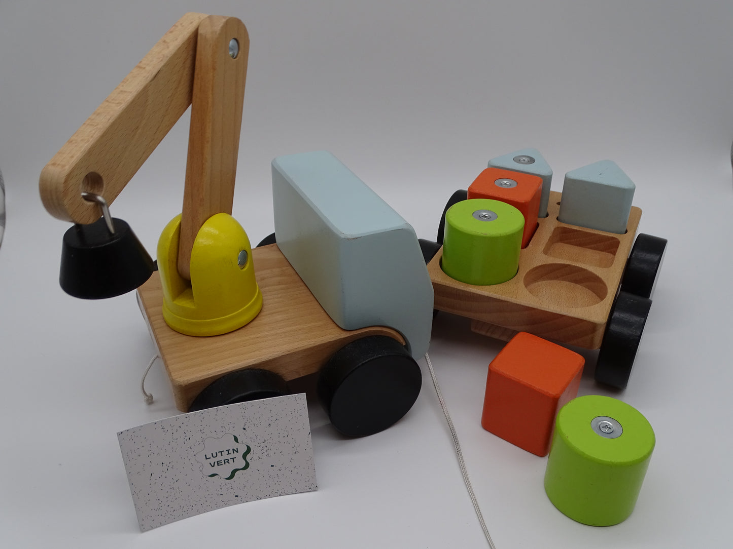 Camion, remorque et pièces géométriques en bois d'occasion IKEA - Dès 3 ans | Ref 13152