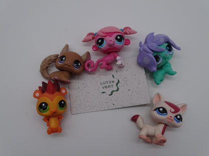 Lot 5 figurines « Littlest Pet Shop » d'occasion HASBRO - Dès 4 ans | Ref 13144