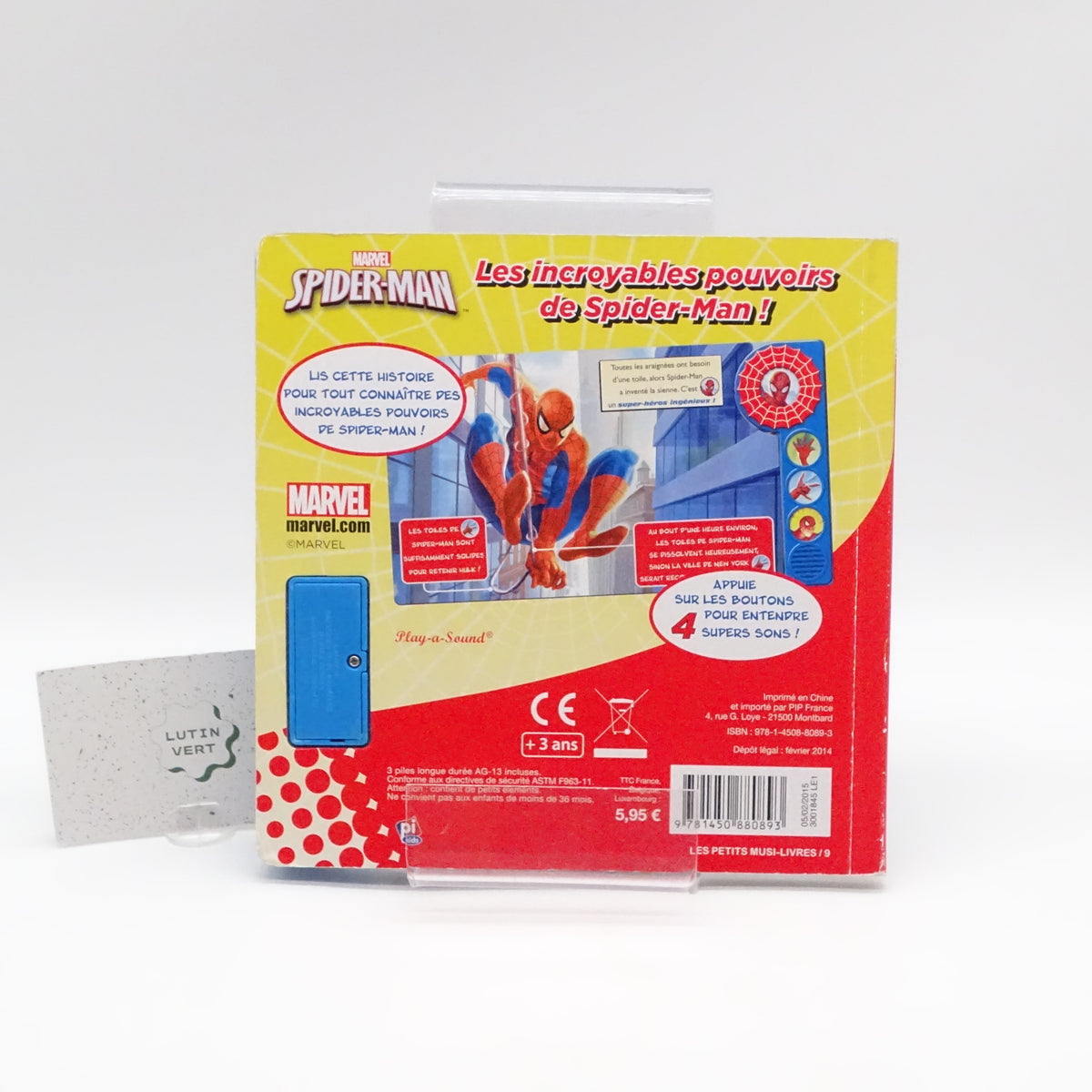 Livre Spider-man ( Les incroyables pouvoirs de spider -man) PI KIDS - Dès 3 ans | Ref 15792