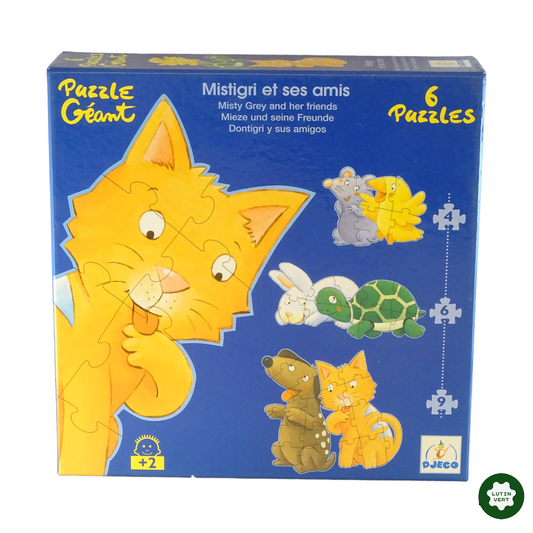 Puzzle géant Mistrigri et ses amis d'occasion DJECO - Dès 2 ans | Lutin Vert