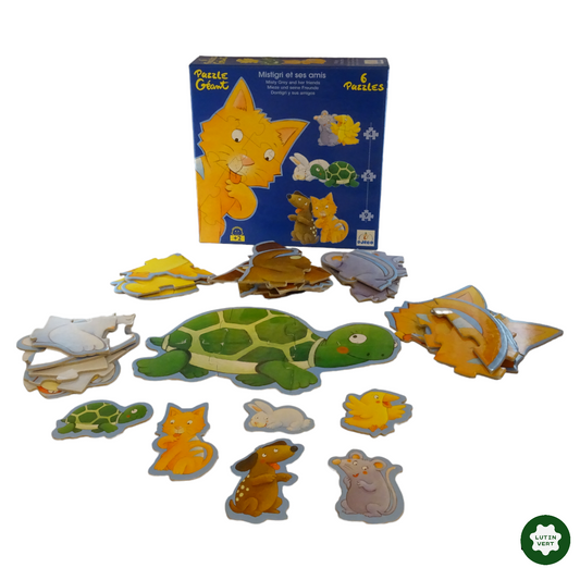 Puzzle géant Mistrigri et ses amis d'occasion DJECO - Dès 2 ans | Lutin Vert